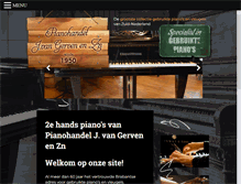 Tablet Screenshot of pianovangerven.nl